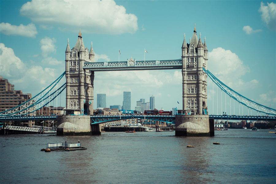 Tower Bridge over the Thames, London